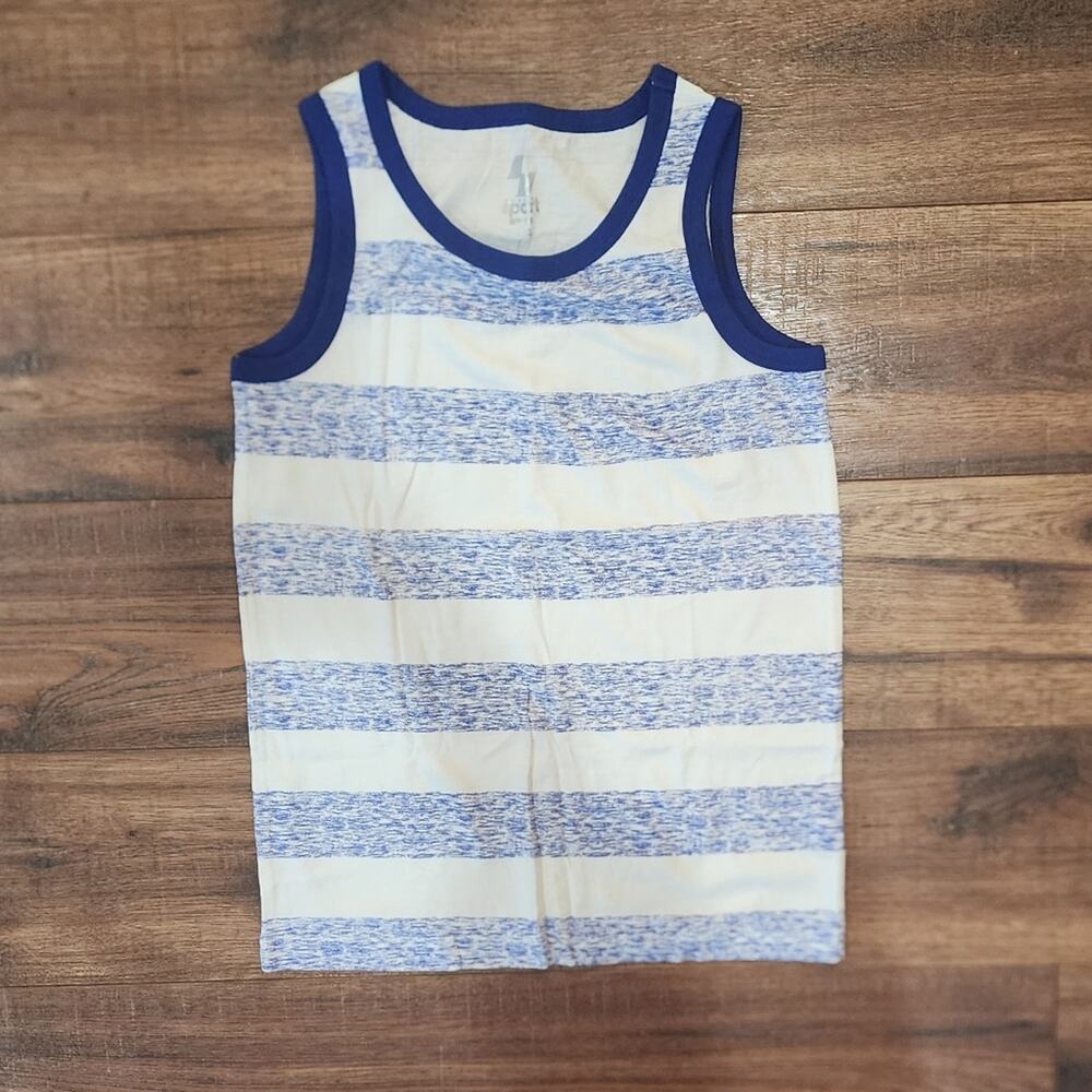 NWT The Children's Place Sport Striped Scoop Neck Pullover Tank Top Medium M 7/8